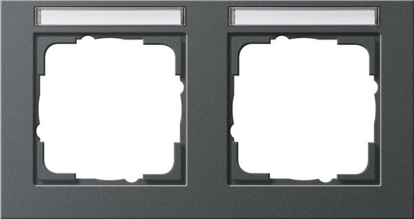 Gira 109223 Abdeckrahmen 2f waager. BSF Gira E2 Anthrazit