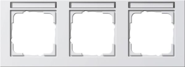 Gira 109322 Abdeckrahmen 3f waager. BSF Gira E2 Reinweiß m