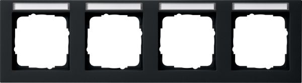 Gira 109409 Abdeckrahmen 4f waager. BSF Gira E2 Schwarz m