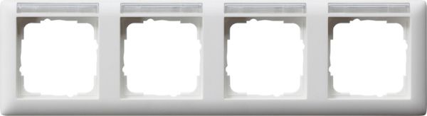 Gira 109427 Abdeckrahmen 4f waager. BSF Standard 55 Reinweiß m