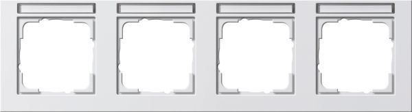 Gira 109429 Abdeckrahmen 4f waager. BSF Gira E2 Reinweiß