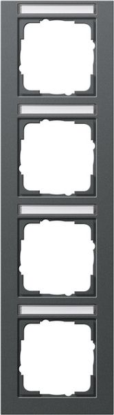 Gira 111423 Abdeckrahmen 4f senkr. BSF Gira E2 Anthrazit