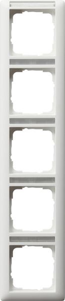 Gira 111527 Abdeckrahmen 5f senkr. BSF Standard 55 Reinweiß m