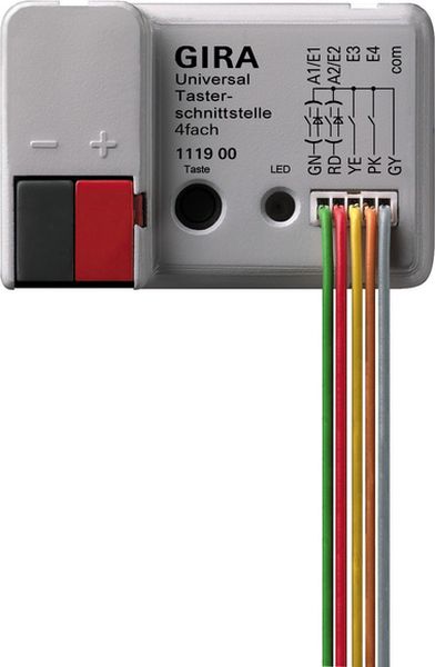 Gira 111900 Universal-Tasterschnittstelle 4-fach für KNX