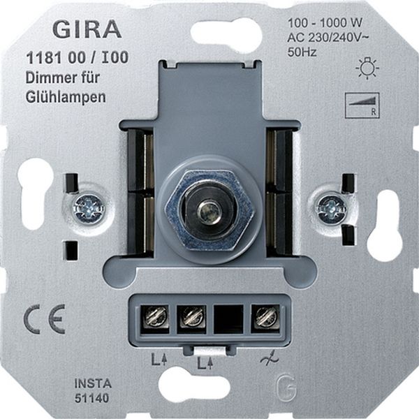 Gira 118100 Glühlampendimmeins. 100 - 1000 W DruckWe Einsatz