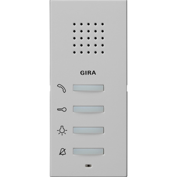 Gira 1250015 Wohnungsstation AP System 55 Grau matt