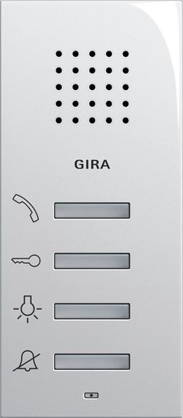 Gira 125003 Wohnungsstation AP System 55 Reinweiß glänzend