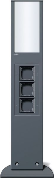 Gira 134928 E-Säule Licht + 3x Leereinheit 769 mm Gira Energiesäule Anthrazit
