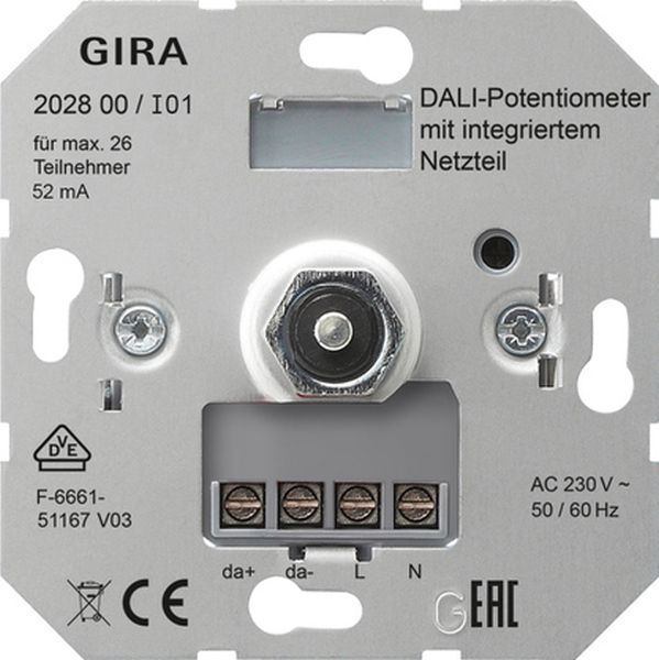 Gira 202800 DALI Potentiometer mit Netzteil