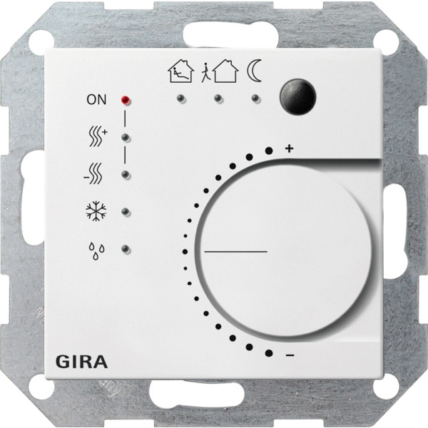 Gira 210003 Stetigregler mit Tasterschnittstelle 4-fach für KNX System 55 Reinweiß glänzend