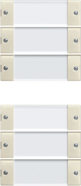 Gira 213601 Wippenset 6f (3+3) BSF System 55 Klar/Cremeweiß