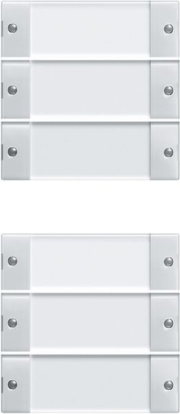 Gira 213603 Wippenset 6f (3+3) BSF System 55 Klar/Reinweiß