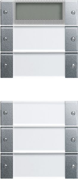 Gira 214526 Wippenset 5f Plus (2+3) BSF System 55 Klar/F Alu