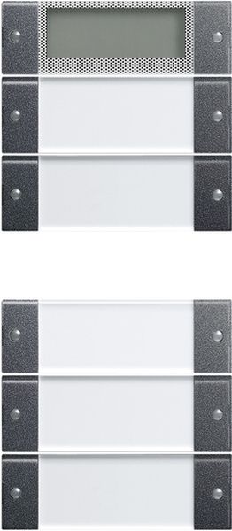 Gira 214528 Wippenset 5f Plus (2+3) BSF System 55 Klar/Anthrazit
