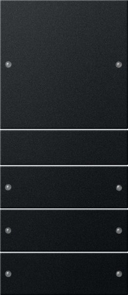 Gira 2184005 Wippenset 4f (1+3) System 55 Schwarz m(lack.)