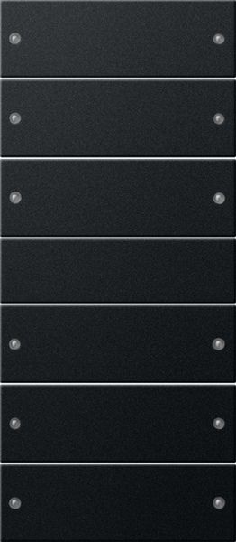 Gira 2186005 Wippenset 6f (3+3) System 55 Schwarz m(lack.)