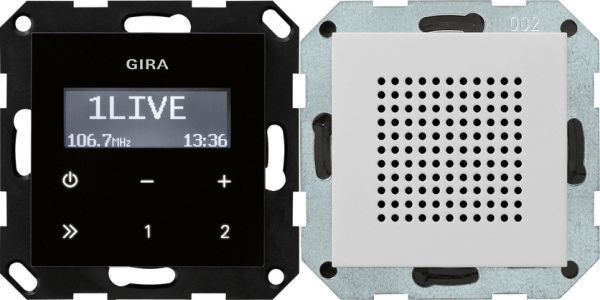 Gira 2280015 UP-Radio RDS Lautsprecher System 55 Grau m