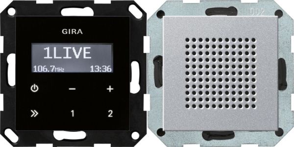Gira 228026 UP-Radio RDS Lautsprecher System 55 F Alu