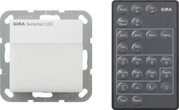 Gira 236803 Sensotec LED + Fernbedienung System 55 Reinweiß