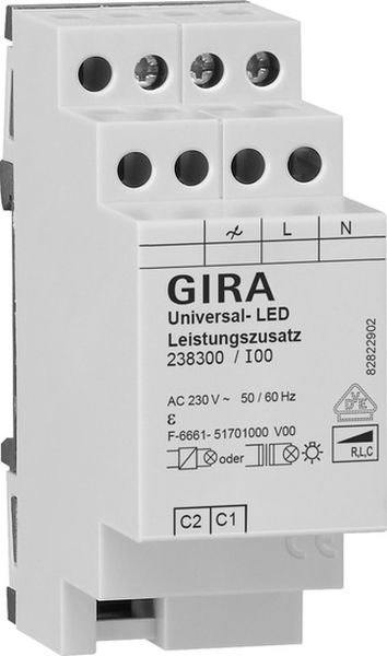 Gira 238300 System 3000 Universal-LED-Leistungszusatz REG REG