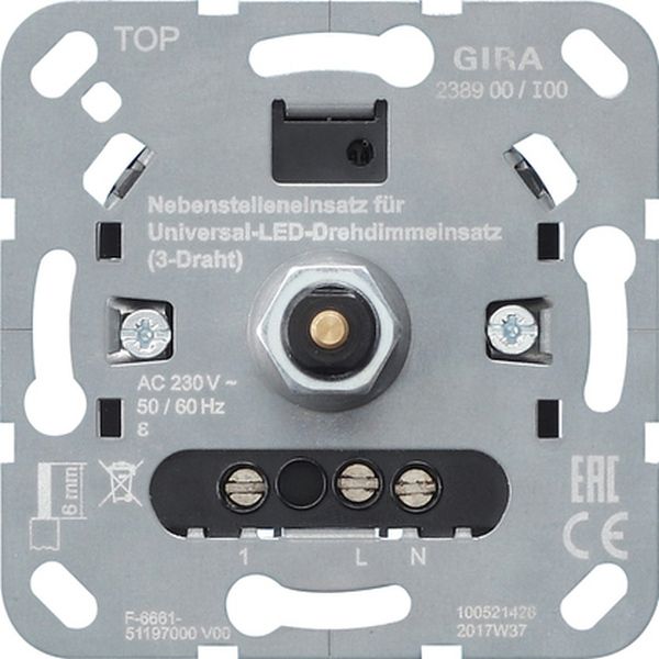 Gira 238900 S3000 Dreh-Nebenst.eins. 3-Dr Einsatz