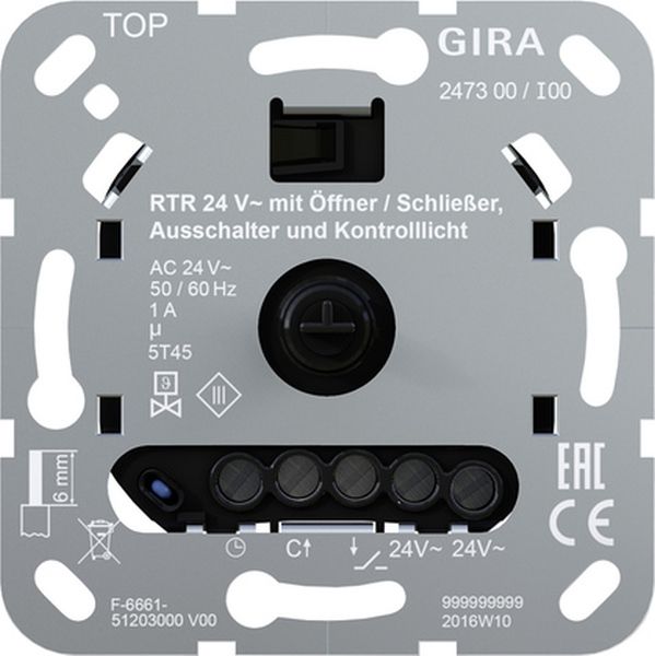 Gira 247300 RTR 24 V Öff./Schließ. Aus + Kontroll Einsatz
