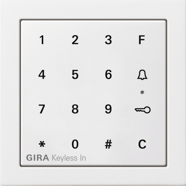 Gira 2605112 Keyless In Codetastatur Reinweiß glänzend