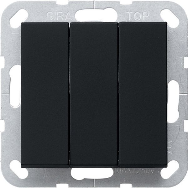 Gira 2844005 Wipptaster BS 3f Schließer System 55 Schwarz m