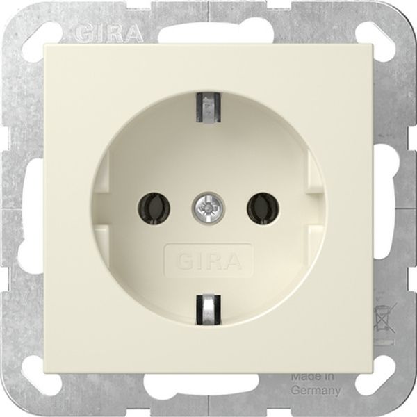 Gira 418001 SCHUKO-Steckd. SRK System 55 Cremeweiß