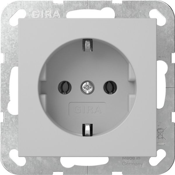 Gira 4188015 Schuko-Steckdose 16A 250V System 55 Grau matt