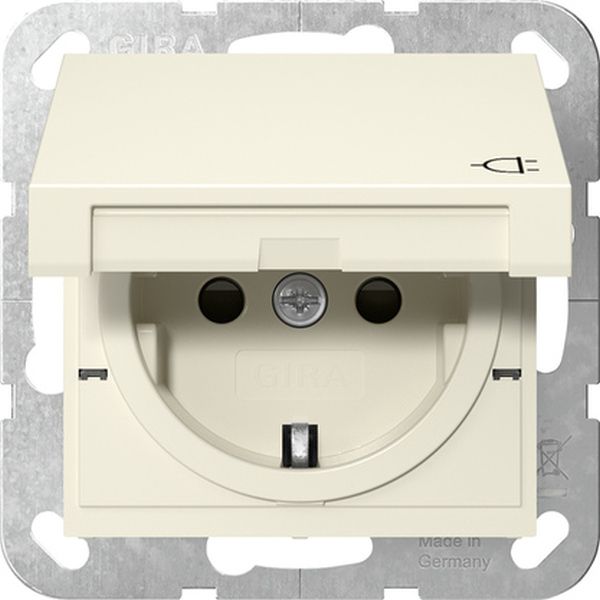 Gira 441401 SCHUKO-Steckd. KD + SP System 55 Cremeweiß