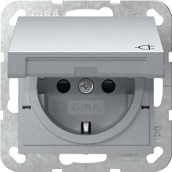 Gira 441426 SCHUKO-Steckd. KD + SP System 55 F Alu