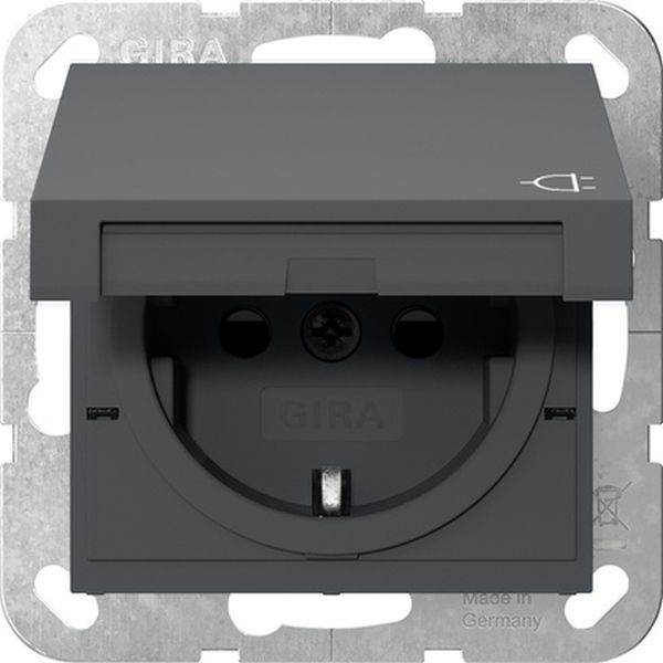 Gira 441428 SCHUKO-Steckd. KD + SP System 55 Anthrazit