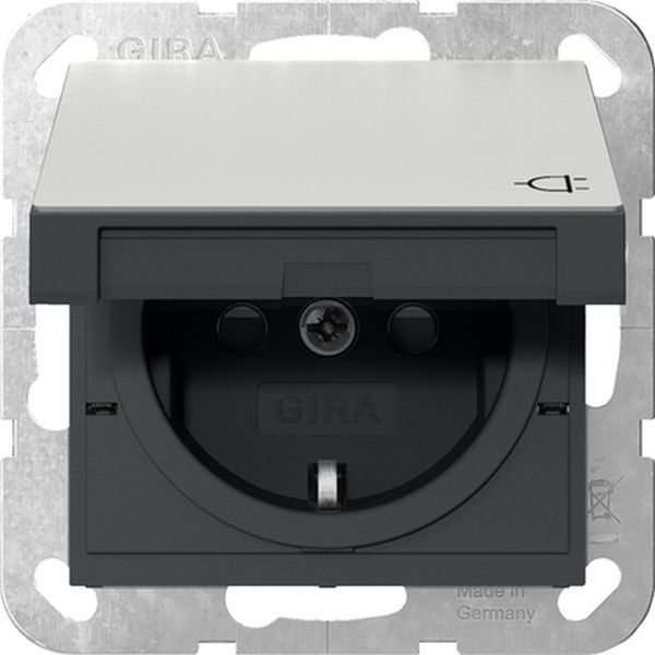 Gira 4414600 SCHUKO-Steckd. KD + SP System 55 Edelstahl
