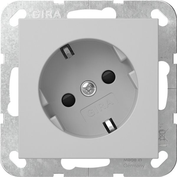 Gira 4418015 SCHUKO-Steckd. 30° + SP System 55 Grau m
