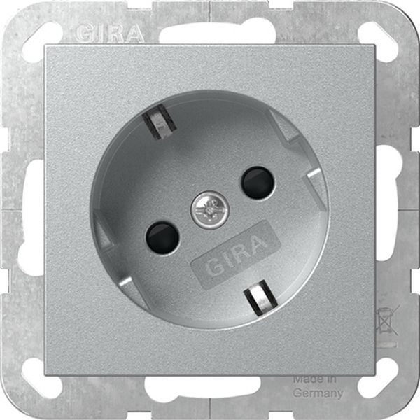 Gira 441826 SCHUKO-Steckd. 30° + SP System 55 F Alu