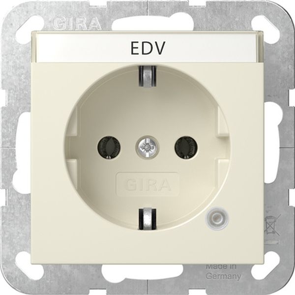 Gira 445201 SCHUKO-Steckd. Kontroll + BSF System 55 Cremeweiß