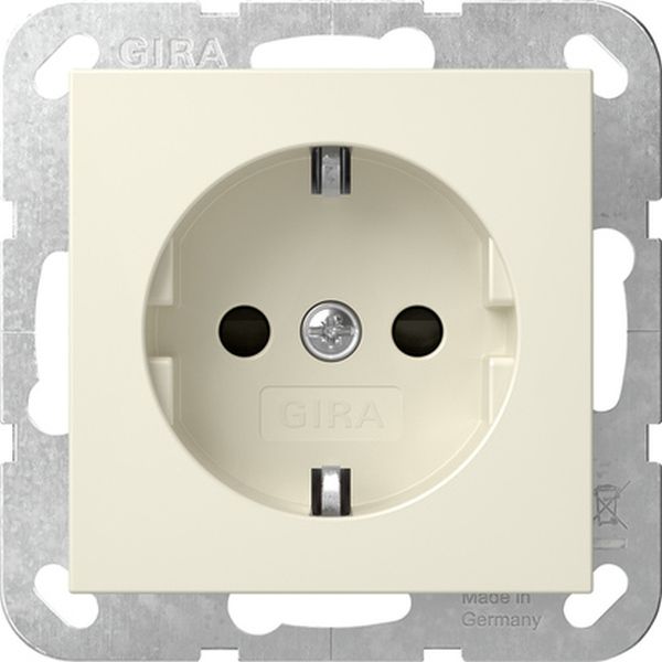 Gira 445301 SCHUKO-Steckd. SP System 55 Cremeweiß