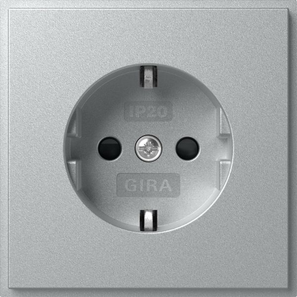 Gira 445365 Schuko-Steckdose 16A 250V mit erhöhten Berührungsschutz (Shutter) (IP20) TX_44 Farbe Alu