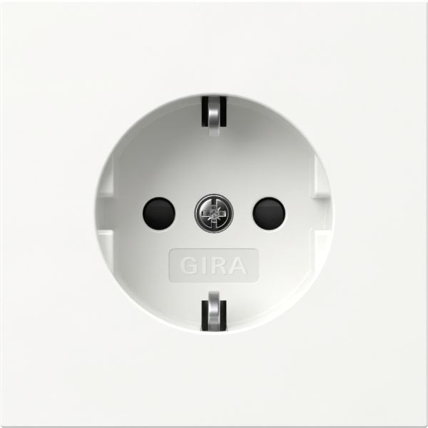 Gira 445370 SCHUKO-Steckd. SP Flächenschalter Reinweiß