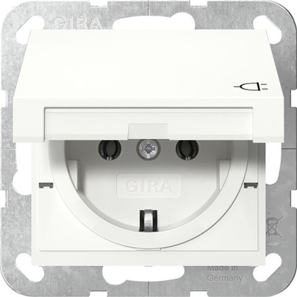 Gira 445427 SCHUKO-Steckd. KD System 55 Reinweiß m