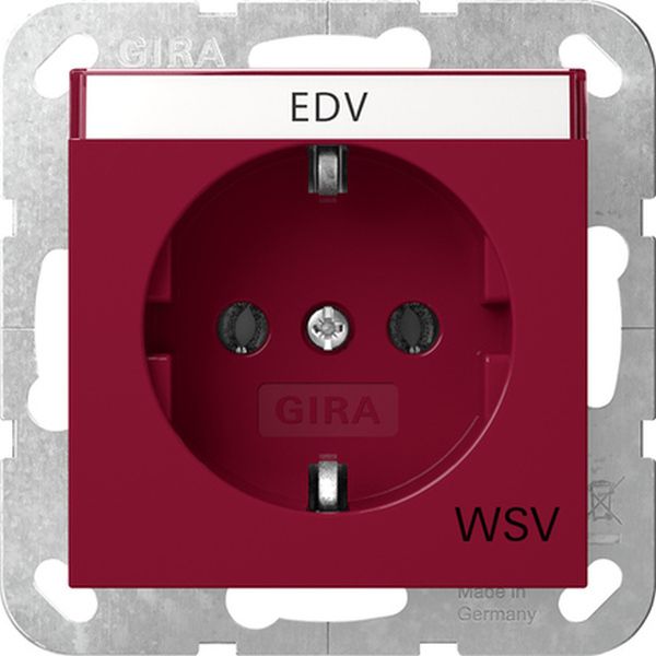 Gira 4457108 SCHUKO-Steckd. BSF WSV System 55 Rot