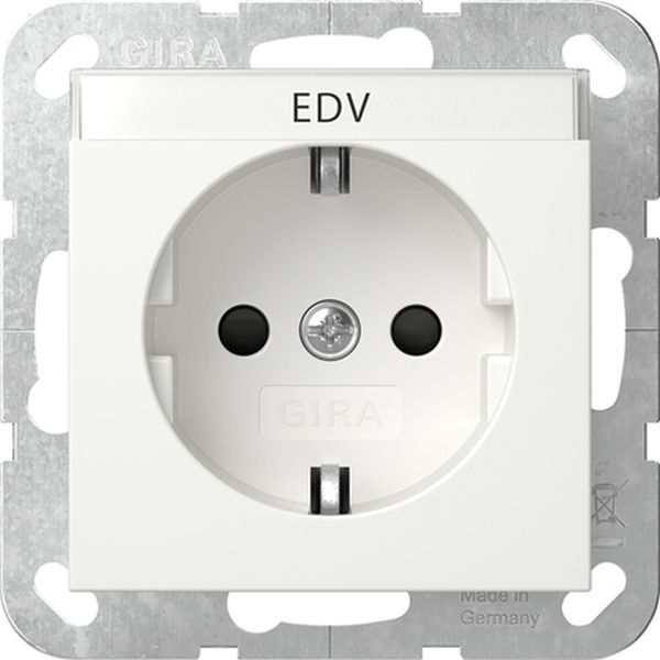 Gira 446227 SCHUKO-Steckd. BSF + SP System 55 Reinweiß m