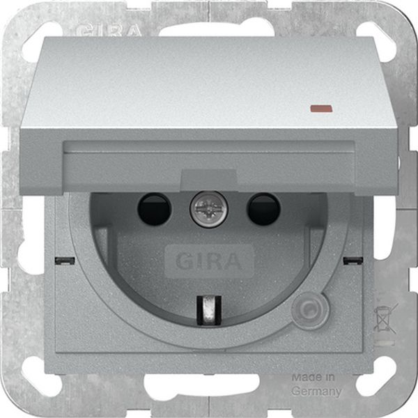 Gira 455226 SCHUKO-Steckd. KD Kontroll + SP System 55 F Alu