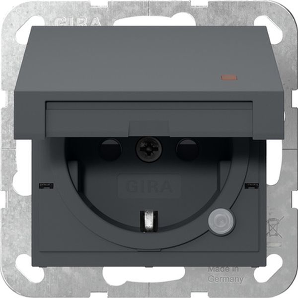 Gira 455228 SCHUKO-Steckd. KD Kontroll + SP System 55 Anthrazit