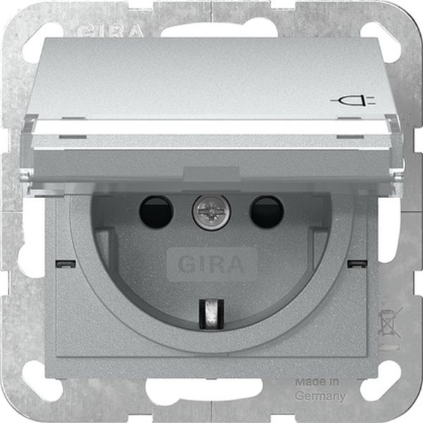 Gira 455726 SCHUKO-Steckd. KD BSF + SP System 55 F Alu