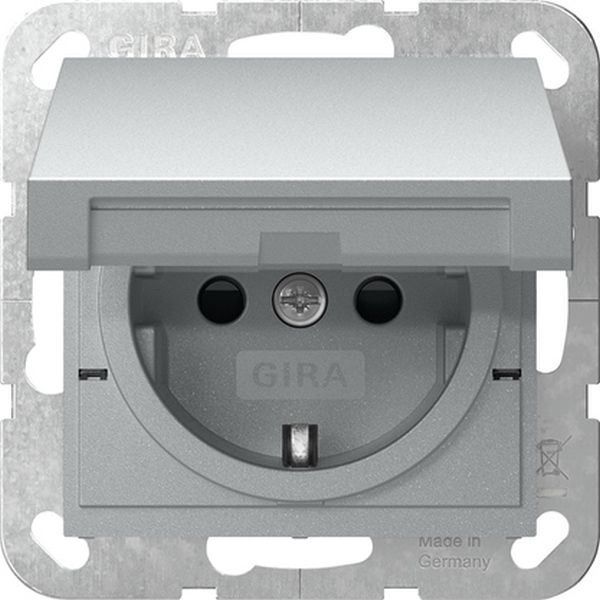 Gira 475426 SCHUKO-Steckd. KD + SP SRK System 55 F Alu
