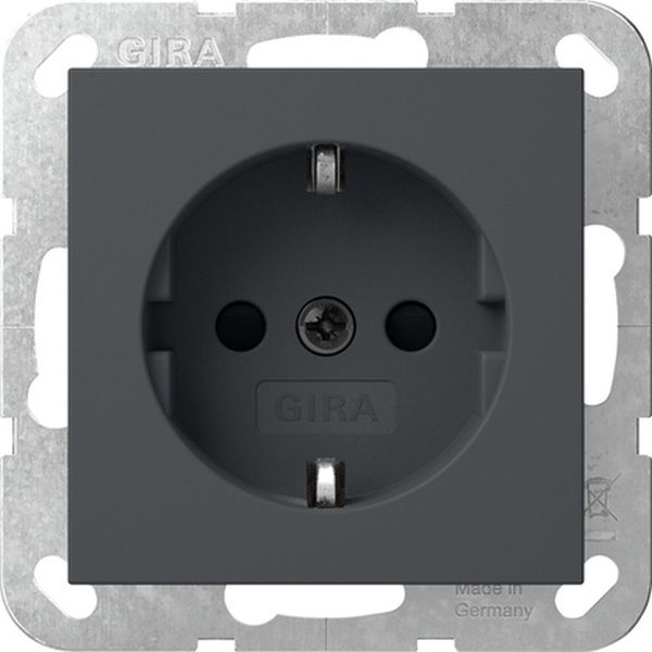 Gira 475528 SCHUKO-Steckd. SP o.Kr. System 55 Anthrazit