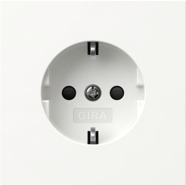 Gira 475570 SCHUKO-Steckd. SP o.Kr. Flächenschalter Reinweiß
