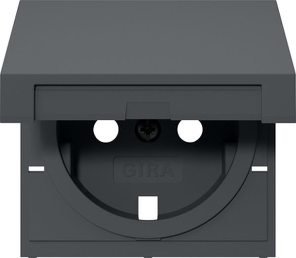 Gira 492228 Abd. SCHUKO-Steckd. KD System 55 Anthrazit